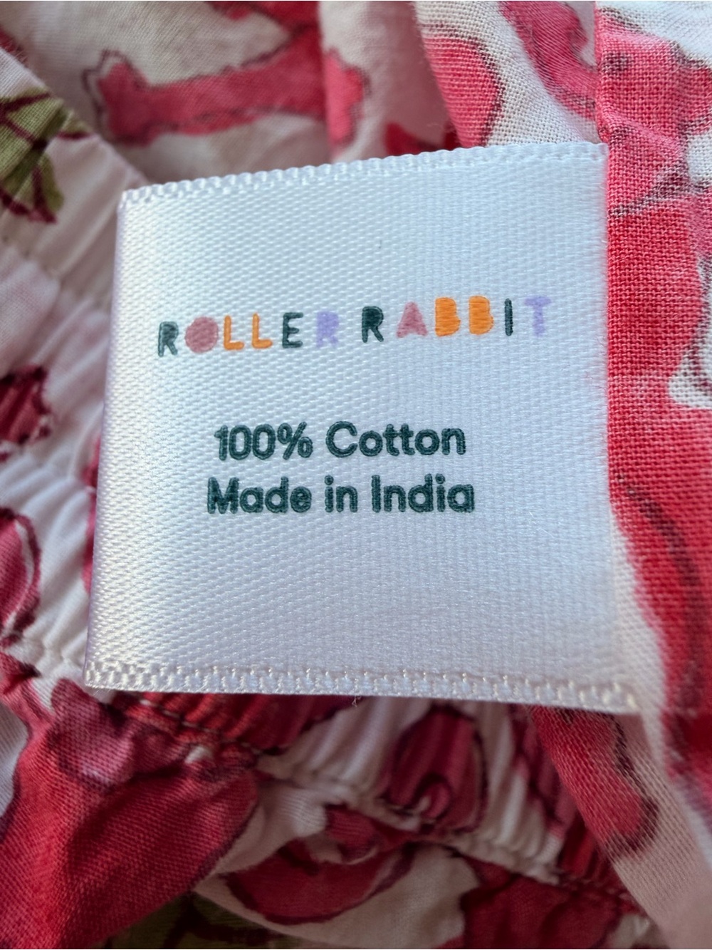 Roller Rabbit Pink Monkey Print Pajama Set - Picture 5 of 9